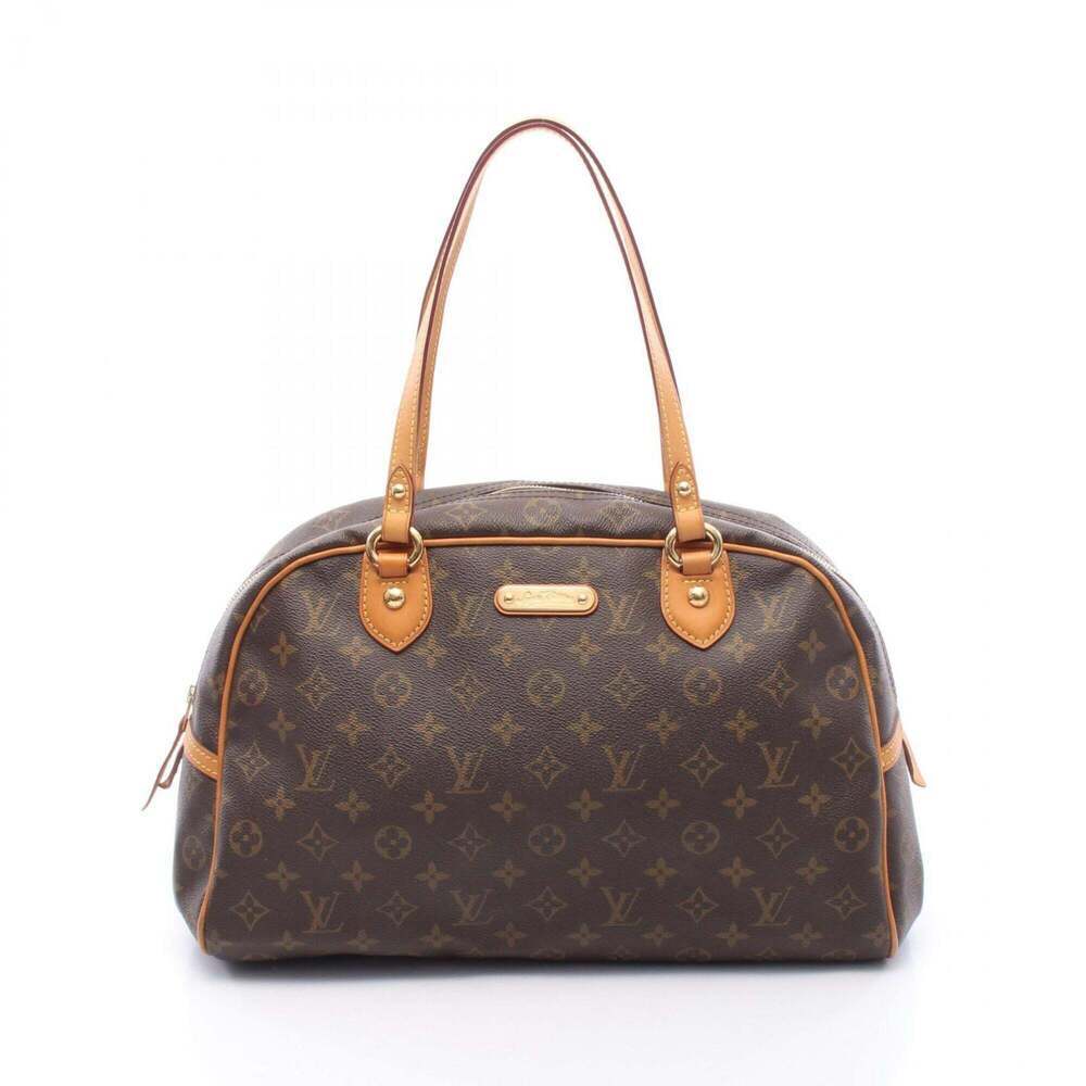 LOUIS VUITTON Brown Monogram Leather Shoulder Bag